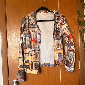 Vintage Patterned Jacket Blazer